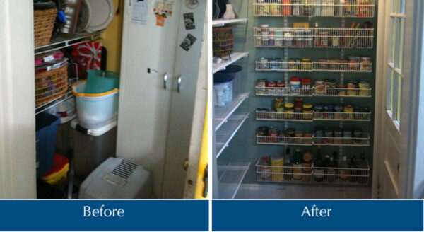 Before and After Pantry