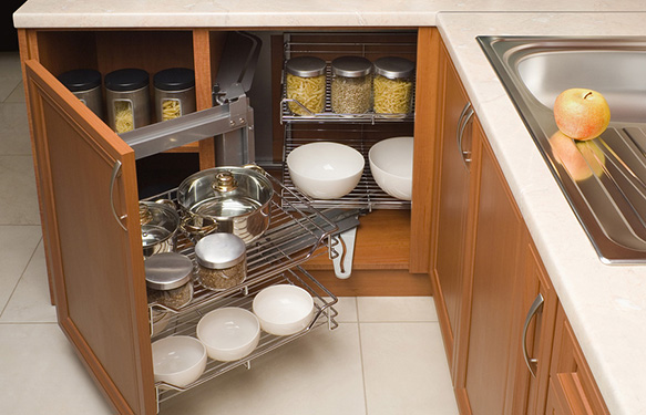 Kitchen Organization: Awkward Corner Cabinets & Lazy Susans 