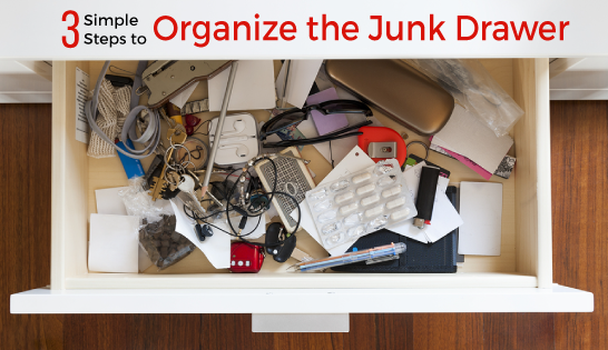 3 simple steps to organize the junk drawer