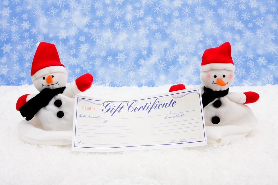 Organizing Gift Certificate Sale